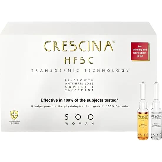 Tratamento Capilar Labo Cosprophar Crescina Re-Growth & Anti-Hair Loss HSFC-500 Mulher - 20 Ampolas
