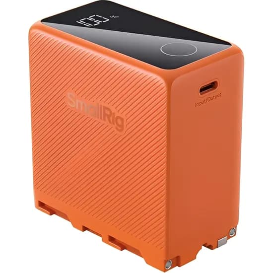 Bateria Recarregável Smallrig 4576 10.500 Mah para Câmera Sony - Laranja