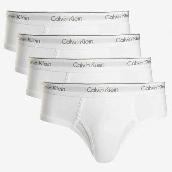 Cueca Calvin Klein Masculino U4183-100 s - Branco - 4 Peças