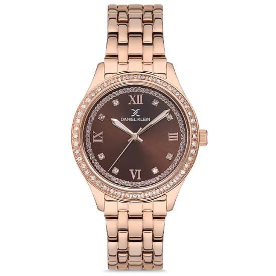 Relógio Analógico Feminino Daniel Klein DK.1.12699-5 Premium Ladies / Pulseira de Aço Inoxidável - Rose Gold