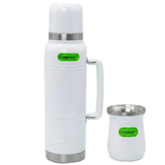 Termo Ecopower EP-G114 1300ML + Guampa 160ML - White