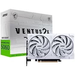 Placa de Vídeo MSI Ventus 2X White Oc 8GB Geforce RTX5060 GDDR7 - 912-V537-018