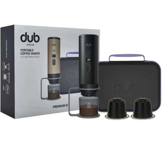 Cafeteira Portátil Dub DBCM Premium Kit 3 En 1 USB-C - Black