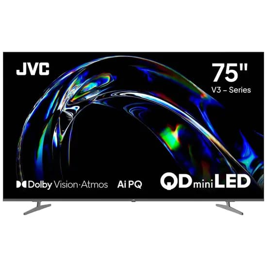 Televisão Smart QD-Mini LED JVC LT-75KM958 75" 4K Google TV Wifi - Preto