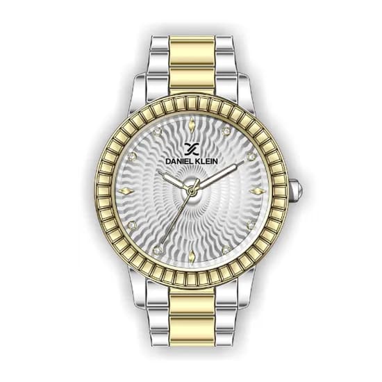 Relógio Analógico Feminino Daniel Klein Premium DK.1.12287-4 - Prata e Dourado