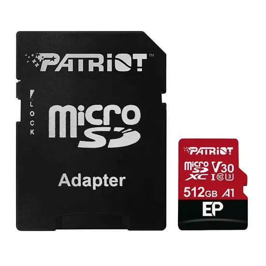 Cartão de Memória Micro SD Patriot V30 512GB 90MBS - PEF512GEP31MCX