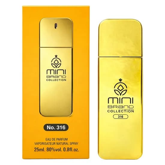 Perfume Mini Brand Collection No.316 Edp 25ML / 1 Million Paco Rabane