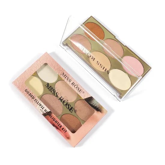 Paleta de Iluminador Miss Rose Gilded Ellipse de 6 Colores