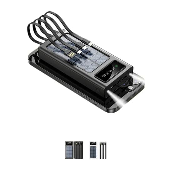 Bateria Auxiliar Ecopower EP-C872 - 12000MAH - Painel Solar