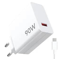 Carregador Tomada Xiaomi MDY-15-Ek USB / 90W - Branco + Cabo USB / USB-C