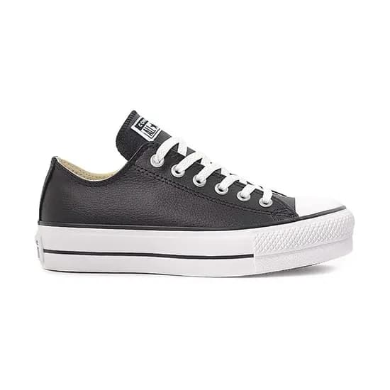 Tênis All Star Converse Chuck Taylor Platform Feminino Couro Preto