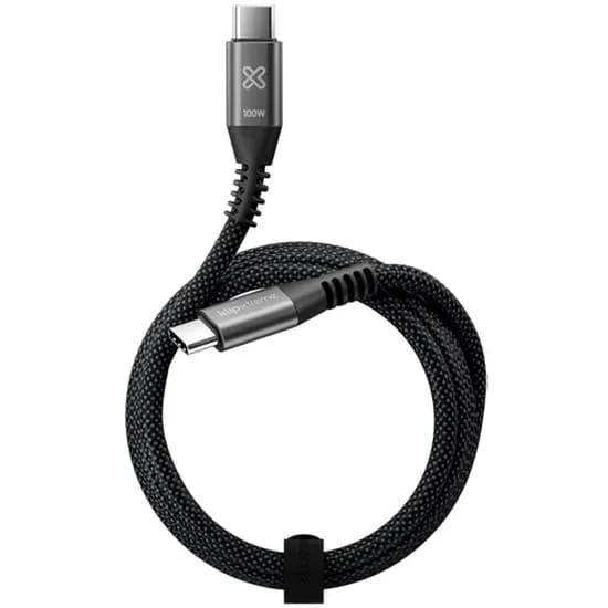Cabo USB-C Klip KAC-550-6FT Powergo 550 100W 1.8 Metros - Black
