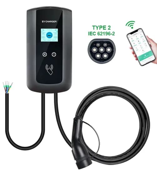Carregador Carro Eletrico Fixo Ac 22KW 32A 380V BR Trifasico