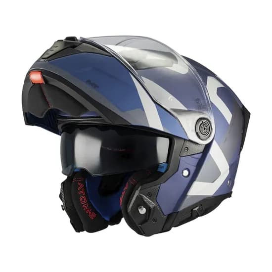 Capacete MT Helmets Atom 2 SV Dexter C2 - Articulado - Tamanho M - com Óculos Interno - Matt