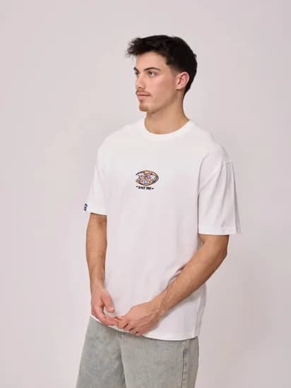 Remera Rusty Munke Washed Blanco
