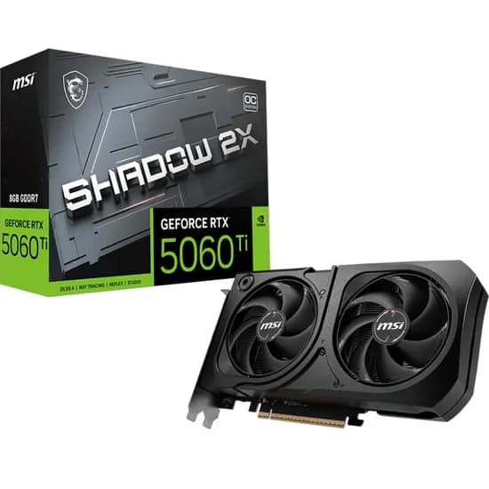 Placa de Vídeo MSI Geforce RTX5060TI Shadow 2X Oc Plus 8GB GDDR7