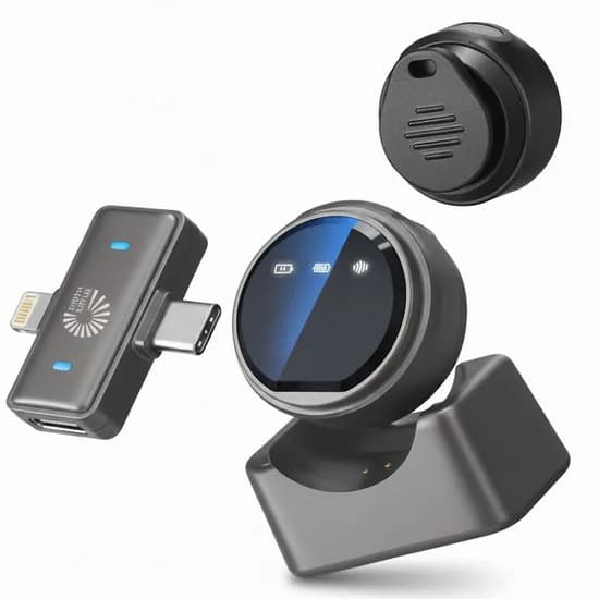 Microfone Sem Fio Boya BY-M1V6 para iPhone (2TX+1RX)