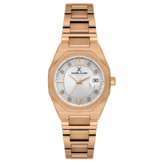 Relogio Analogico Feminino Daniel Klein DK.1.14109-5 Premium Lady / Pulseira de Aço Inoxidável - Rose Gold