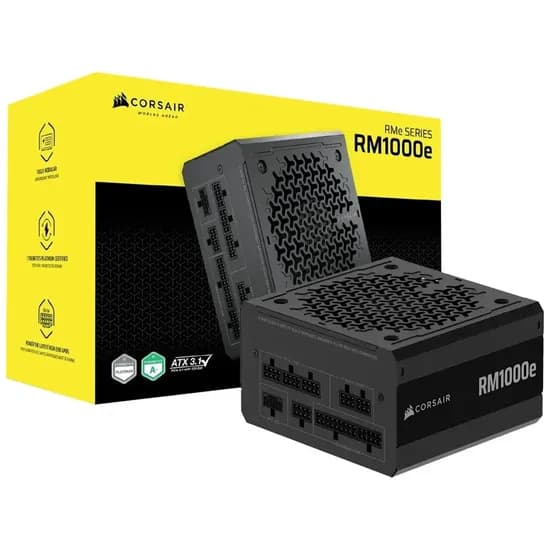 Fonte Corsair 1000W RM1000E Cybenetics Modular CP-9020294-Na