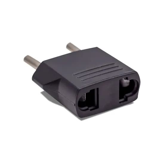 Plugue Adaptador de Tomada Padrão Indiano para Brasileiro - Preto