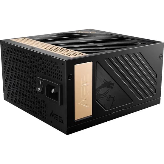 Fonte de Alimentação MSI MPG A1000G PCIE5 80 Plus Platinum Full Modular 1300 W - Preto