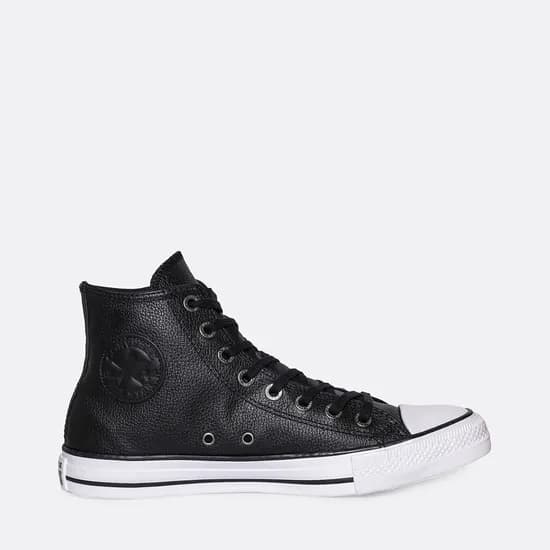 Calzado Converse Cuero Hi Black White