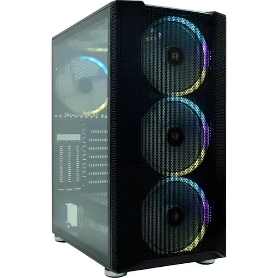 Gabinete Gamer Satellite K880 6 Cooler RGB e-ATX - Preto