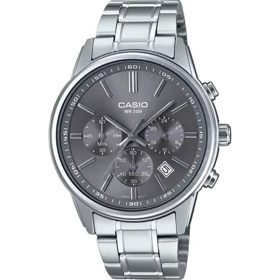 Relógio Casio MTP-E515D-8AVDF Analógico Masculino - Cinza/Prata