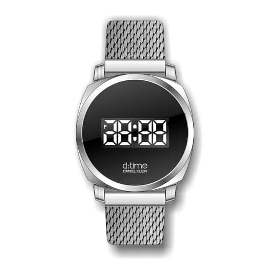 Relógio Digital Masculino Daniel Klein D Time DK.1.12383-1 - Prata