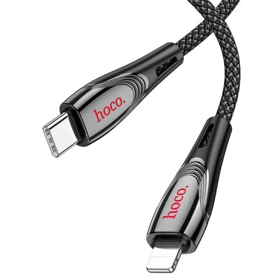 Cabo Hoco U133 USB-C A Lightning 27W - Black