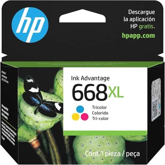 Tinta HP 668XL 7FP38VL Color (Impressora 2975)
