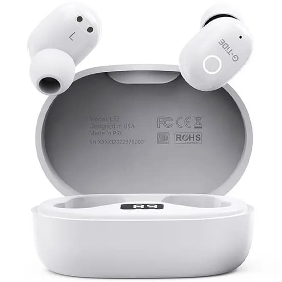 Fone de Ouvido Sem Fio G-Tide L32 com Bluetooth e Microfone - Branco