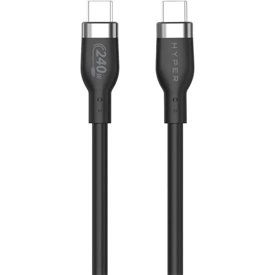 Cabo USB-C para USB-C Hyperjuice HJ4001BKGL 240 W - Preto 1 Metro