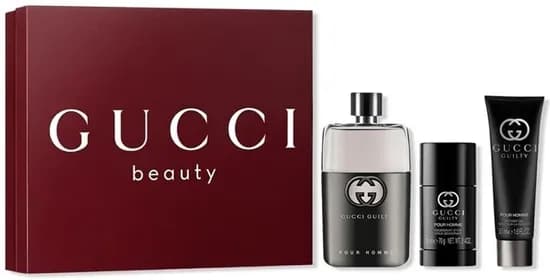 Kit Perfume Gucci Guilty Edt 90ML+Desodorante 70G+Shower Gel 50ML - Masculino