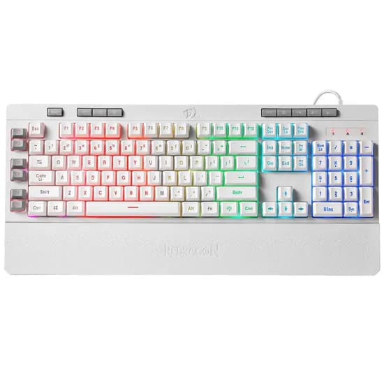 Teclado USB Redragon Shiva K512W RGB-1 Branco Inglês