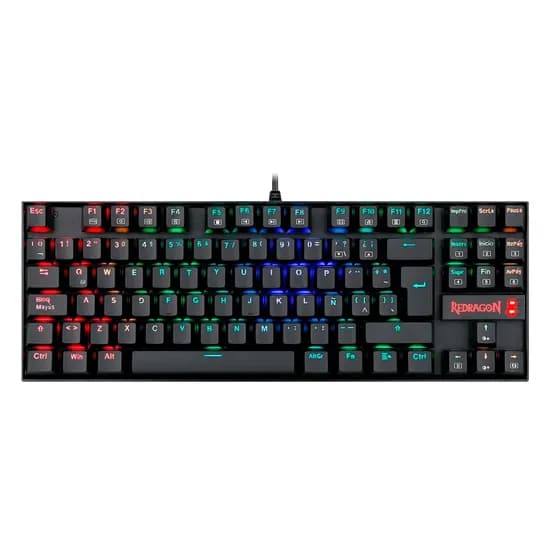 Teclado Gamer Redragon Kumara K552RGB-1 RGB Switch Blue USB - Preto