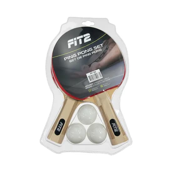 Set Ping Pong FIT2 PP-02 2 Raquetas + 3 Pelotas