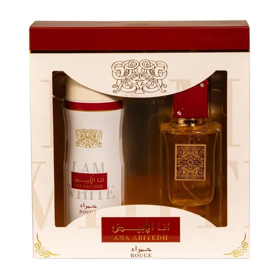 Lattafa Kit Ana Abiyedh Rouge 60ML+ Deo 200ML
