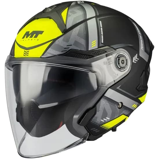 Capacete MT Helmets Cosmo SV Arrow B3 - Aberto - Tamanho M - com Óculos Interno - Matt