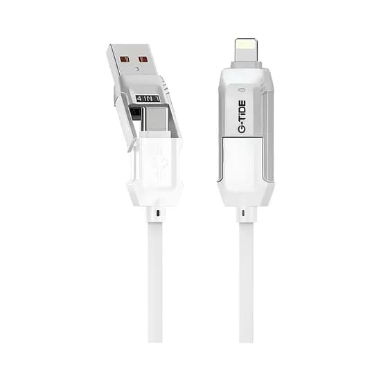 Cable G-Tide Vida Colorida PC155-3 4 En 1 1.5 Metros Blanco