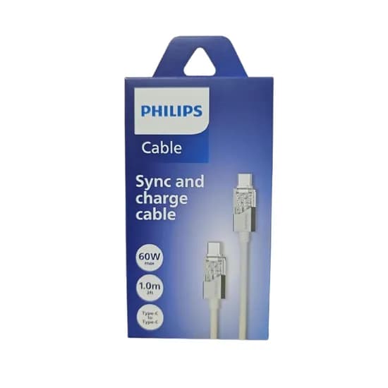Cabo Philips DLC5031CW/70 Usbc A Usbc 1 Metro - White