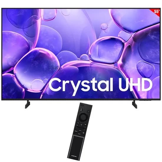 Smart TV LED 55" Samsung Crystal Uhd UN55U8000FG 4K Ultra HD Tizen Wi-Fi/Bluetooth com Conversor Digital