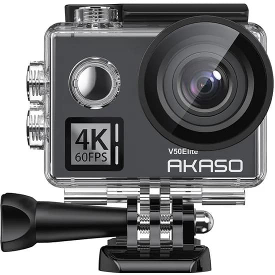 Câmera de Ação Akaso V50 Elite - 4K - 20MP - 8X Zoom - Wi-Fi - Cinza