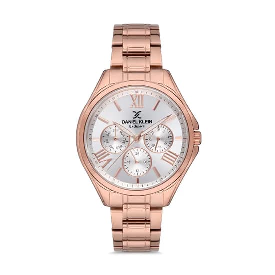 Relógio Analógico Feminino Daniel Klein Exclusive DK.1.12523-4 - Rosa Ouro
