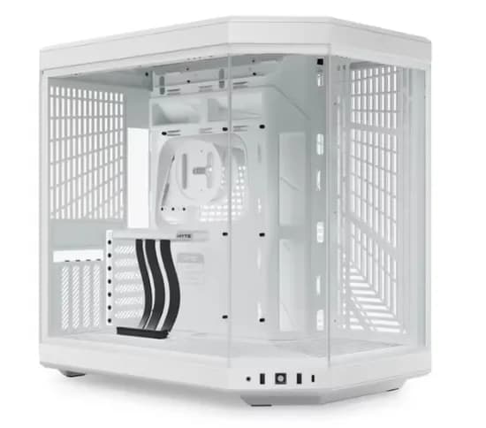 Gabinete Gamer, Aquario, Hyte Y70 CS-HYTE-Y70-WW, Mid Tower, e-ATX, Frontal e Lateral Vidro Temperado, Sem Fans, Branco/White