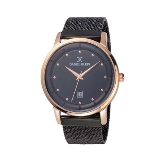 Relógio Analógico Masculino Daniel Klein Fiord DK11996-4 - Preto/Rosa Ouro