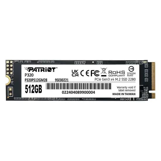 SSD M.2 Patriot 512GB Nvme PCI-Exp Gen 3 - P320P512GM28