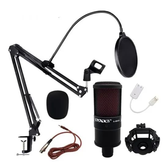 Microfone Satellite A-MK36 Profissional para Podcast