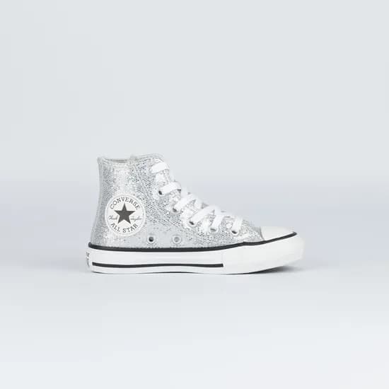 Calzado Converse Hi Holliday Disco Gris Infantil