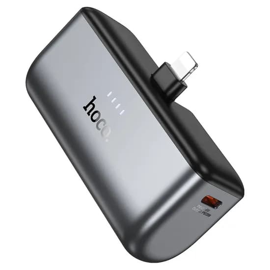 Carregador Portátil Hoco Q31 Mini Pocket Lightning 5000MAH - Black